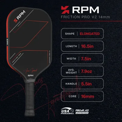 Pickleball RPM Friction Pro Elongated V2